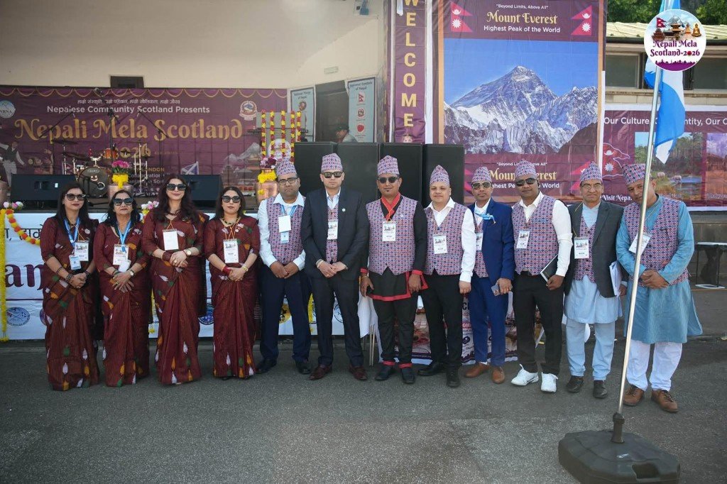 NRNA Scotland organizing committee at Nepali Mela Scotland